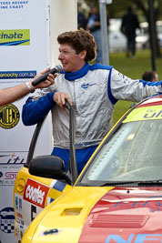 5;18-June-2006;ARC;Australia;Australian-Rally-Championship;Kevin-Croker;Mooloolaba;QLD;Queensland;Sunshine-Coast;atmosphere;auto;ceremonial-finish;motorsport;podium;racing;telephoto