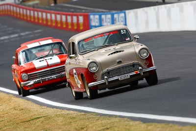 57;1956-Austin-Westmister-A90;21-March-2008;Australia;Bathurst;FOSC;Festival-of-Sporting-Cars;Group-N;Historic-Touring-Cars;John-Dowsett;Mt-Panorama;NSW;New-South-Wales;auto;classic;motorsport;racing;super-telephoto;vintage