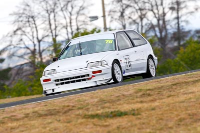 76;1990-Honda-Civic;21-March-2008;Australia;Bathurst;FOSC;Festival-of-Sporting-Cars;Improved-Production;Laurie-DAlessio;Mt-Panorama;NSW;New-South-Wales;auto;motorsport;racing;super-telephoto