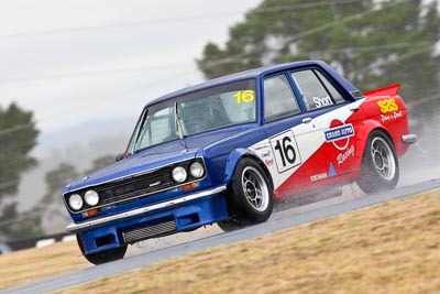 16;1970-Datsun-1600;21-March-2008;Australia;Bathurst;FOSC;Festival-of-Sporting-Cars;Improved-Production;Mark-Short;Mt-Panorama;NSW;New-South-Wales;auto;motorsport;racing;super-telephoto