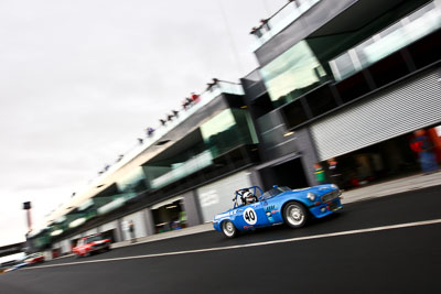 40;1965-MGB-Roadster;21-March-2008;Australia;Bathurst;FOSC;Festival-of-Sporting-Cars;Marque-and-Production-Sports;Mt-Panorama;NSW;Neil-Hopwood;New-South-Wales;auto;motorsport;movement;pit-lane;racing;speed;wide-angle