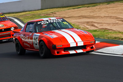 15;1979-Mazda-RX‒7-Series-1;22-March-2008;Australia;Bathurst;FOSC;Festival-of-Sporting-Cars;Graeme-Watts;Marque-and-Production-Sports;Mt-Panorama;NSW;New-South-Wales;auto;motorsport;racing;telephoto