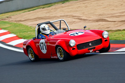 171;1962-MG-Midget-MK-II;22-March-2008;Australia;Bathurst;FOSC;Festival-of-Sporting-Cars;Marque-and-Production-Sports;Mt-Panorama;NSW;New-South-Wales;Roland-McIntosh;auto;motorsport;racing;telephoto
