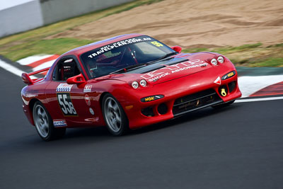 55;1993-Mazda-RX‒7;22-March-2008;Australia;Bathurst;FOSC;Festival-of-Sporting-Cars;Marque-and-Production-Sports;Mt-Panorama;NSW;New-South-Wales;Sam-Silvestro;auto;motorsport;racing;telephoto