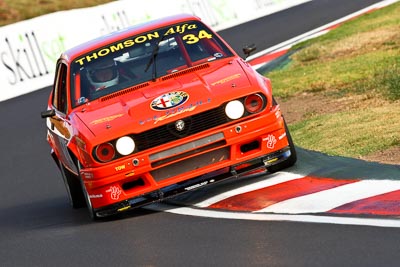 34;1984-Alfa-Romeo-Alfetta-GT;22-March-2008;Australia;Bathurst;David-Stone;FOSC;Festival-of-Sporting-Cars;Marque-and-Production-Sports;Mt-Panorama;NSW;New-South-Wales;auto;motorsport;racing;super-telephoto