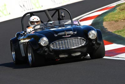 17;1959-Austin-Healey-3000;22-March-2008;Australia;Bathurst;Cameron-Sell;FOSC;Festival-of-Sporting-Cars;Marque-and-Production-Sports;Mt-Panorama;NSW;New-South-Wales;auto;motorsport;racing;super-telephoto