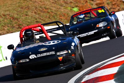 90;1990-Mazda-MX‒5;22-March-2008;Australia;Bathurst;FOSC;Festival-of-Sporting-Cars;Fred-Douglas;Marque-and-Production-Sports;Mazda-MX‒5;Mazda-MX5;Mazda-Miata;Mt-Panorama;NSW;New-South-Wales;auto;motorsport;racing;super-telephoto