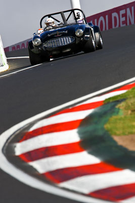 17;1959-Austin-Healey-3000;22-March-2008;Australia;Bathurst;Cameron-Sell;FOSC;Festival-of-Sporting-Cars;Marque-and-Production-Sports;Mt-Panorama;NSW;New-South-Wales;auto;motorsport;racing;super-telephoto