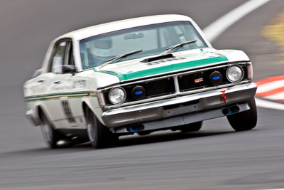 888;1971-Falcon-XY-GT;22-March-2008;Australia;Bathurst;FOSC;Festival-of-Sporting-Cars;Historic-Sports-and-Touring;Mark-Le-Vaillant;Mt-Panorama;NSW;New-South-Wales;auto;classic;motorsport;movement;racing;speed;super-telephoto;vintage