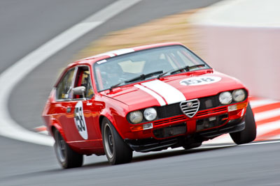 158;1977-Alfa-Romeo-GTV;22-March-2008;Australia;Bathurst;FOSC;Festival-of-Sporting-Cars;Historic-Sports-and-Touring;Mt-Panorama;NSW;New-South-Wales;Phil-Baskett;auto;classic;motorsport;movement;racing;speed;super-telephoto;vintage