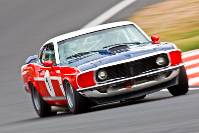 1;1969-Ford-Mustang;22-March-2008;Australia;Bathurst;Darryl-Hansen;FOSC;Festival-of-Sporting-Cars;Historic-Sports-and-Touring;Mt-Panorama;NSW;New-South-Wales;auto;classic;motorsport;movement;racing;speed;super-telephoto;vintage
