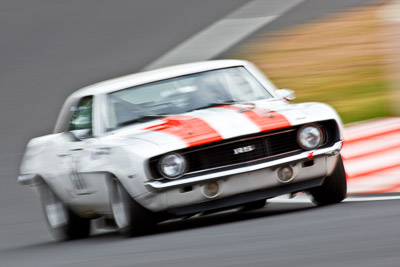 151;1969-Chevrolet-Camaro;22-March-2008;Australia;Bathurst;Colin-Warrington;FOSC;Festival-of-Sporting-Cars;Historic-Sports-and-Touring;Mt-Panorama;NSW;New-South-Wales;Topshot;auto;classic;motorsport;movement;racing;speed;super-telephoto;vintage