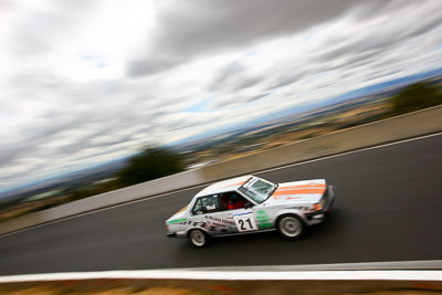 21;1984-Toyota-Corona;22-March-2008;Australia;Bathurst;Dave-Youl;FOSC;Festival-of-Sporting-Cars;Improved-Production;Mt-Panorama;NSW;New-South-Wales;auto;clouds;motorsport;movement;racing;sky;speed;wide-angle