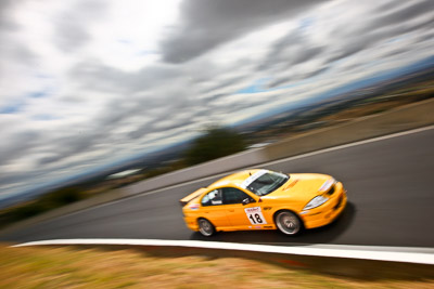 18;1999-Ford-Falcon-AU;22-March-2008;Australia;Bathurst;FOSC;Festival-of-Sporting-Cars;Improved-Production;Mt-Panorama;NSW;New-South-Wales;Rick-Newman;auto;clouds;motorsport;movement;racing;sky;speed;wide-angle