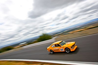 80;1972-Toyota-Corolla-KE25-Turbo;22-March-2008;Australia;Bathurst;Dave-LaMaitre;FOSC;Festival-of-Sporting-Cars;Improved-Production;Mt-Panorama;NSW;New-South-Wales;auto;clouds;motorsport;movement;racing;sky;speed;wide-angle