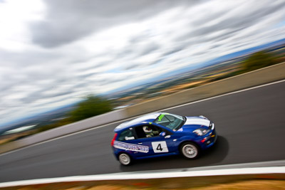 4;2007-Ford-Fiesta-XR4;22-March-2008;Australia;Bathurst;FOSC;Festival-of-Sporting-Cars;Improved-Production;Michael-Green;Mt-Panorama;NSW;New-South-Wales;auto;clouds;motorsport;movement;racing;sky;speed;wide-angle