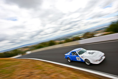 131;1983-Mazda-RX‒7;22-March-2008;Australia;Bathurst;FOSC;Festival-of-Sporting-Cars;Improved-Production;Mt-Panorama;NSW;New-South-Wales;Peter-Foote;auto;clouds;motorsport;movement;racing;sky;speed;wide-angle