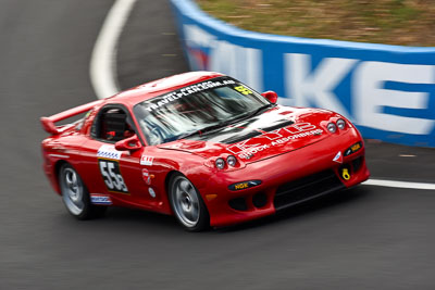 55;1993-Mazda-RX‒7;22-March-2008;Australia;Bathurst;FOSC;Festival-of-Sporting-Cars;Marque-and-Production-Sports;Mt-Panorama;NSW;New-South-Wales;Sam-Silvestro;auto;motorsport;racing;telephoto