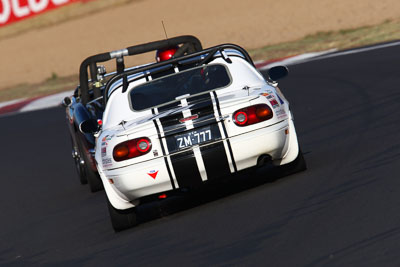 777;1992-Mazda-MX‒5;22-March-2008;Australia;Bathurst;Damien-Meyer;FOSC;Festival-of-Sporting-Cars;Marque-and-Production-Sports;Mazda-MX‒5;Mazda-MX5;Mazda-Miata;Mt-Panorama;NSW;New-South-Wales;auto;motorsport;racing;super-telephoto