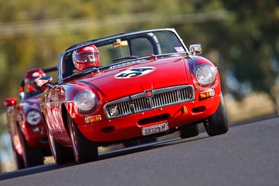 54;1963-MGB-Roadster;23-March-2008;Australia;Bathurst;FOSC;Festival-of-Sporting-Cars;Jeff-Newey;Mt-Panorama;NSW;New-South-Wales;Regularity;auto;motorsport;racing;super-telephoto