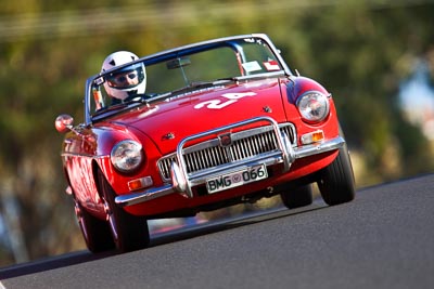 24;1966-MGB-Roadster;23-March-2008;Australia;Bathurst;FOSC;Festival-of-Sporting-Cars;Glenn-Kirk;Mt-Panorama;NSW;New-South-Wales;Regularity;auto;motorsport;racing;super-telephoto