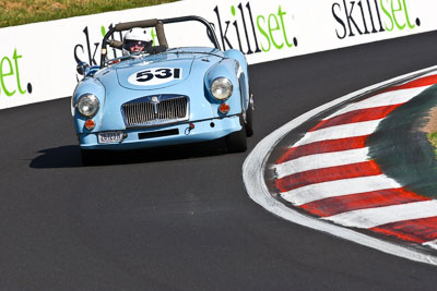 531;1959-MGA-1600;23-March-2008;Australia;Bathurst;FOSC;Festival-of-Sporting-Cars;Group-S;John-Young;Mt-Panorama;NSW;New-South-Wales;auto;motorsport;racing;super-telephoto