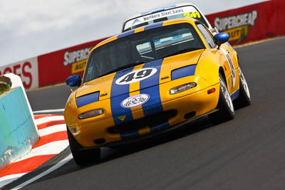 49;1989-Mazda-MX‒5;23-March-2008;Australia;Bathurst;FOSC;Festival-of-Sporting-Cars;Kerry-Finn;Marque-and-Production-Sports;Mazda-MX‒5;Mazda-MX5;Mazda-Miata;Mt-Panorama;NSW;New-South-Wales;auto;motorsport;racing;telephoto