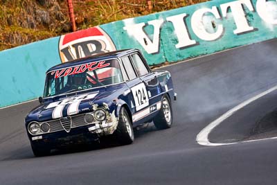 124;1964-Alfa-Romeo-Giulia-Ti;23-March-2008;Australia;Bathurst;David-Elphick;FOSC;Festival-of-Sporting-Cars;Group-N;Historic-Touring-Cars;Mt-Panorama;NSW;New-South-Wales;Topshot;auto;classic;motorsport;racing;smoke;super-telephoto;vintage