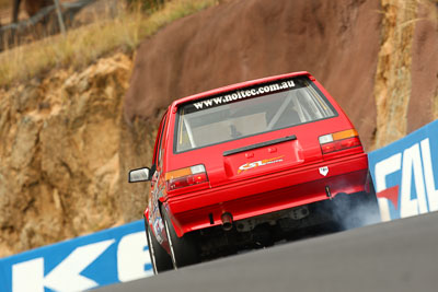 102;1986-Toyota-Corolla-AE82;23-March-2008;Australia;Bathurst;FOSC;Festival-of-Sporting-Cars;Improved-Production;Mt-Panorama;NSW;New-South-Wales;Scott-Hunter;auto;motorsport;racing;super-telephoto