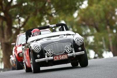 921;1955-Austin-Healey-1004;23-March-2008;Australia;Bathurst;FOSC;Festival-of-Sporting-Cars;Geoff-Leake;Marque-and-Production-Sports;Mt-Panorama;NSW;New-South-Wales;auto;motorsport;racing;super-telephoto