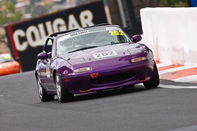 202;1996-Mazda-MX‒5;23-March-2008;Australia;Bathurst;FOSC;Festival-of-Sporting-Cars;Marque-and-Production-Sports;Mazda-MX‒5;Mazda-MX5;Mazda-Miata;Mt-Panorama;NSW;New-South-Wales;Peter-Lacey;auto;motorsport;racing;super-telephoto