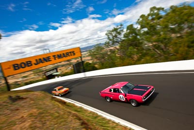 62;1971-Chrysler-Charger-RT;23-March-2008;Australia;Bathurst;FOSC;Festival-of-Sporting-Cars;Historic-Sports-and-Touring;Michael-Hibbert;Mt-Panorama;NSW;New-South-Wales;auto;classic;clouds;motorsport;racing;sky;vintage;wide-angle