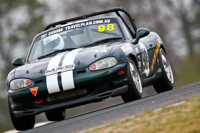 98;2002-Mazda-MX‒5-SP;23-March-2008;Australia;Bathurst;FOSC;Festival-of-Sporting-Cars;Marque-and-Production-Sports;Matilda-Mravicic;Mazda-MX‒5;Mazda-MX5;Mazda-Miata;Mt-Panorama;NSW;New-South-Wales;auto;motorsport;racing;super-telephoto