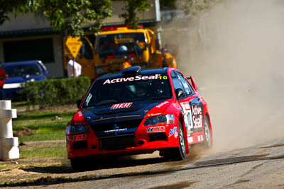 10;20-June-2008;ARC;Australia;Australian-Rally-Championship;Evo-9;Justin-Dowel;Maroochy-Showgrounds;Matt-Lee;Mitsubishi-Lancer;Mitsubishi-Lancer-Evolution-IX;Nambour;QLD;Queensland;Sunshine-Coast;auto;motorsport;racing;super-telephoto