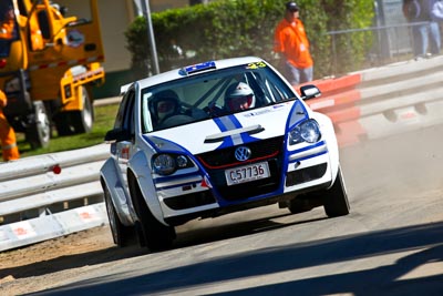 23;20-June-2008;ARC;Australia;Australian-Rally-Championship;Gerard-McConkey;Marius-Swart;Maroochy-Showgrounds;Nambour;QLD;Queensland;Sunshine-Coast;Volkswagen-Polo-S2000;auto;motorsport;racing;super-telephoto