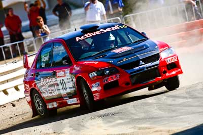 10;20-June-2008;ARC;Australia;Australian-Rally-Championship;Evo-9;Justin-Dowel;Maroochy-Showgrounds;Matt-Lee;Mitsubishi-Lancer;Mitsubishi-Lancer-Evolution-IX;Nambour;QLD;Queensland;Sunshine-Coast;auto;motorsport;racing;super-telephoto