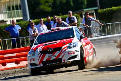 1;20-June-2008;ARC;Australia;Australian-Rally-Championship;Maroochy-Showgrounds;Nambour;QLD;Queensland;Simon-Evans;Sue-Evans;Sunshine-Coast;Team-TRD;Toyota-TRD-Corolla-S2000;auto;motorsport;racing;super-telephoto