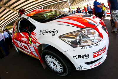 2;20-June-2008;ARC;Australia;Australian-Rally-Championship;Maroochy-Showgrounds;Nambour;QLD;Queensland;Sunshine-Coast;auto;fisheye;media-day;motorsport;movement;racing;speed