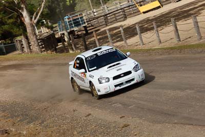 3;20-June-2008;ARC;Australia;Australian-Rally-Championship;Chris-Murphy;Eli-Evans;Maroochy-Showgrounds;Nambour;QLD;Queensland;Subaru-Impreza-WRX;Sunshine-Coast;auto;media-day;motorsport;racing;telephoto