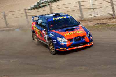 4;20-June-2008;ARC;Australia;Australian-Rally-Championship;David-Green;Maroochy-Showgrounds;Michael-Guest;Nambour;QLD;Queensland;Subaru-Impreza-WRX;Sunshine-Coast;auto;media-day;motorsport;racing;telephoto