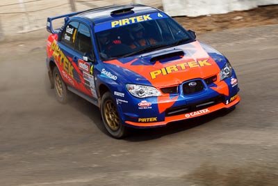 4;20-June-2008;ARC;Australia;Australian-Rally-Championship;David-Green;Maroochy-Showgrounds;Michael-Guest;Nambour;QLD;Queensland;Subaru-Impreza-WRX;Sunshine-Coast;auto;media-day;motorsport;racing;telephoto