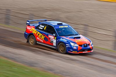 4;20-June-2008;ARC;Australia;Australian-Rally-Championship;David-Green;Maroochy-Showgrounds;Michael-Guest;Nambour;QLD;Queensland;Subaru-Impreza-WRX;Sunshine-Coast;auto;media-day;motorsport;movement;racing;speed;telephoto