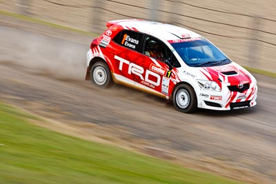 1;20-June-2008;ARC;Australia;Australian-Rally-Championship;Maroochy-Showgrounds;Nambour;QLD;Queensland;Simon-Evans;Sue-Evans;Sunshine-Coast;Team-TRD;Toyota-TRD-Corolla-S2000;auto;media-day;motorsport;movement;racing;speed;telephoto