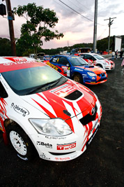 2;4;20-June-2008;ARC;Australia;Australian-Rally-Championship;Coral-Taylor;David-Green;Maroochy-Showgrounds;Michael-Guest;Nambour;Neal-Bates;QLD;Queensland;Subaru-Impreza-WRX;Sunshine-Coast;Team-TRD;Toyota-TRD-Corolla-S2000;auto;motorsport;racing;wide-angle