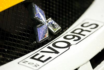 18;20-June-2008;ARC;Australia;Australian-Rally-Championship;David-Callaghan;David-Hills;Evo-9;Maroochy-Showgrounds;Mitsubishi-Lancer;Mitsubishi-Lancer-Evolution-IX;Nambour;QLD;Queensland;Sunshine-Coast;auto;badge;detail;grill;logo;motorsport;movement;racing;speed;super-telephoto