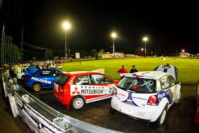 21;22;23;20-June-2008;ARC;Australia;Australian-Rally-Championship;Danielle-van-Tuinen;Gerard-McConkey;Marius-Swart;Maroochy-Showgrounds;Matthew-van-Tuinen;Mitsubishi-Mirage;Molly-Taylor;Nambour;QLD;Queensland;Subaru-Impreza-WRX-STI;Sunshine-Coast;Toni-Feaver;Volkswagen-Polo-S2000;auto;fisheye;motorsport;night;racing