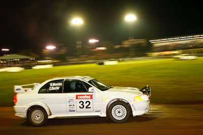 32;20-June-2008;ARC;Australia;Australian-Rally-Championship;Chris-Baxter;Evo-6;Maroochy-Showgrounds;Mitsubishi-Lancer;Mitsubishi-Lancer-Evolution-VI;Nambour;QLD;Queensland;Queensland-Rally-Championship;Sunshine-Coast;Wayne-Menzies;auto;motorsport;movement;night;racing;speed;wide-angle