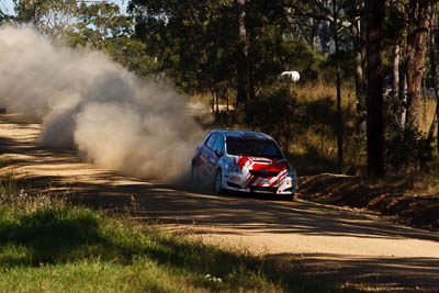 1;21-June-2008;ARC;Australia;Australian-Rally-Championship;QLD;Queensland;Simon-Evans;Sue-Evans;Sunshine-Coast;Team-TRD;Toyota-TRD-Corolla-S2000;auto;motorsport;racing;telephoto