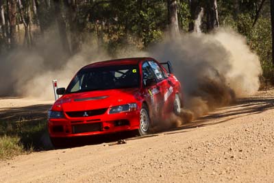 6;21-June-2008;ARC;Australia;Australian-Rally-Championship;Chris-Randell;Evo-9;Mitsubishi-Lancer;Mitsubishi-Lancer-Evolution-IX;QLD;Queensland;Spencer-Lowndes;Sunshine-Coast;auto;motorsport;racing;telephoto