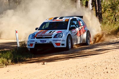 5;21-June-2008;ARC;Australia;Australian-Rally-Championship;Darren-Windus;Ford-Fiesta-S2000;Jonathon-Mortimer;QLD;Queensland;Sunshine-Coast;auto;motorsport;racing;telephoto